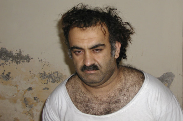 Khalid Sheikh Mohammed is seen shortly after his capture during a raid in Pakistan in 2003. 