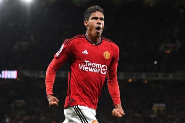 Raphael Varane playing for Man United